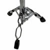 Drums hardware snare stand base chrome finish with sturdy legs.