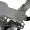 Drummers Only drum hardware close-up on metal frame.