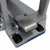 Drummers Only pedal foot pedal on drum stand with metallic finish.