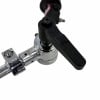 DW Straight/Boom Cymbal Arm close-up for drumming setup.