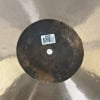 Meinl polyphonic crash cymbal close-up with dark central area and label.