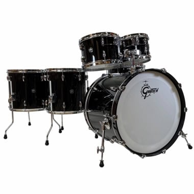 Gretsch Renown maple 22in 6pc shell pack black drums from Drummers Only.