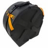 Hardcase 14-inch snare drum case with orange straps and handle.