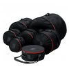 Drum bag set for percussion instruments with multiple sizes=