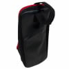 Tama Powerpad single pedal case with black exterior and red zipper.