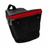 Tama Powerpad single pedal case black with red zipper.