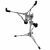 DW 6000 Series snare stand on chrome with black pads and feet.