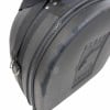 Mapex snare case with zipper and worn surface, black carrying bag.