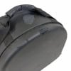 Drummers Only hard shell drum snare case with wear marks and handle.