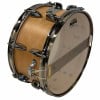 Yamaha Steve Jordan signature snare in natural wood finish with chrome hardware.