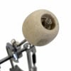 Close-up of a Tama Camco 30th Anniversary drum pedal screw and suede grip.