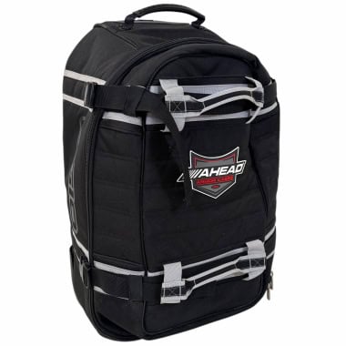 Ahead Armor Sled 28in hardware case for drums with black fabric and grey straps.