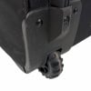 Drummers Only hardware case wheel and corner bracket close-up.