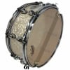Premier Birch snare drum with hammered shell and strainer.
