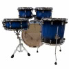 Premier drum set coastal blue finish with chrome hardware.