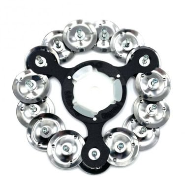 Ringo Jingles for drum percussion, metal and black mounting frame.