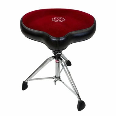 Red Roc N Soc Cycle Throne with Gibraltar Base for drummers.
