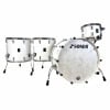 White Sonor Momentum Maple 4-piece drum shell pack with hardware.