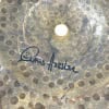 Close-up of Sabian HH 20in Garage Ride cymbal with signature and logo.