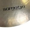 Close-up of Istanbul Mehmet Samatya 16-inch crash cymbal with logo.