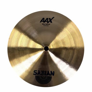 Sabian AAX 9in Max Splash cymbal for drumming and percussion.