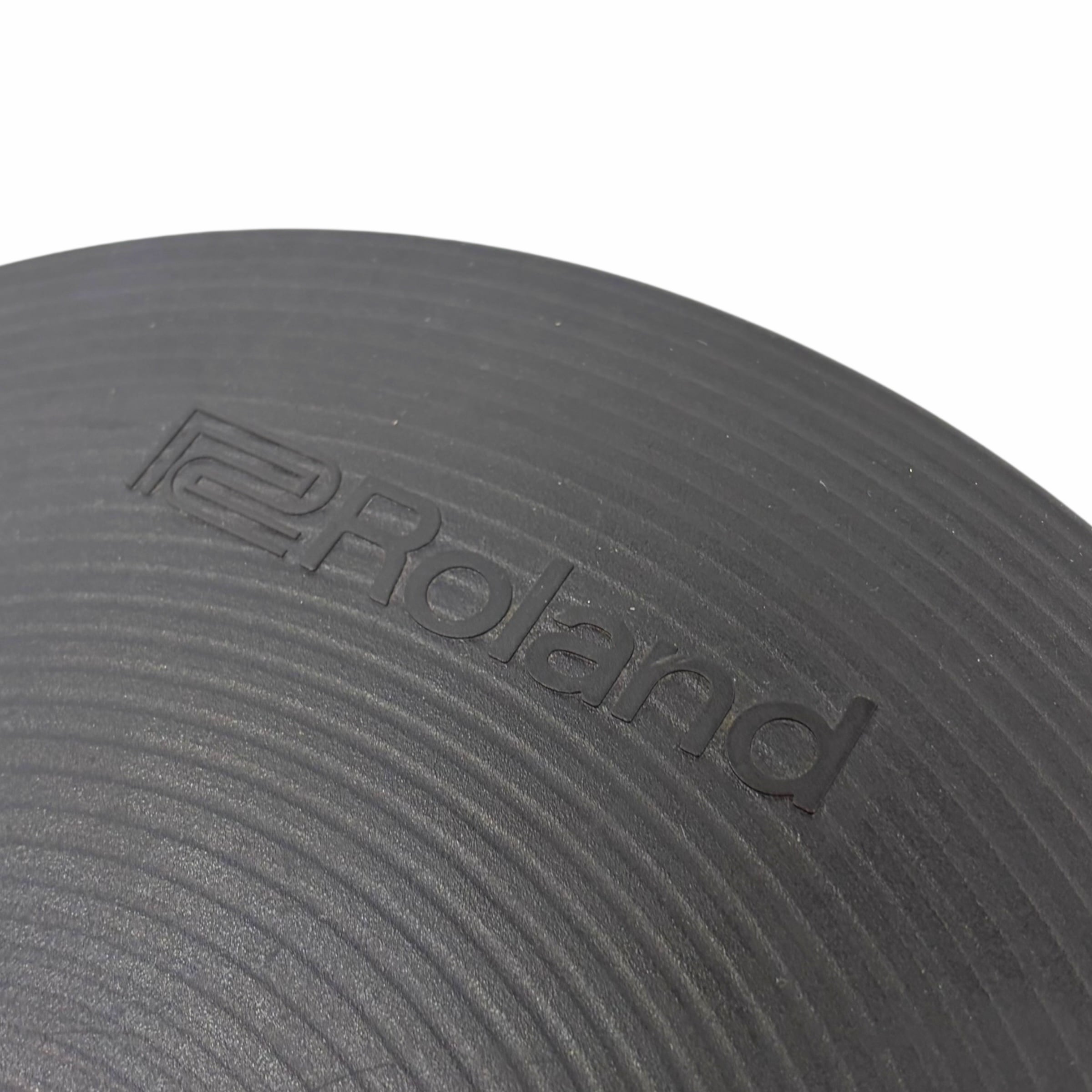 Close-up of Roland hi-hat controller pad for electronic drum kits.