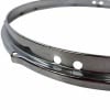 Sonor 14-inch snare drum hoops with 8 lugs for drum replacement.