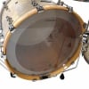 Pearl Reference Pure 22-inch bass drum with clear resonant head and chrome hardware.