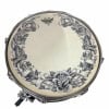 Tama Imperial Star snare drum with intricate floral and dragon design.