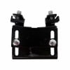 Bass drum riser mounting bracket for drum hardware setup.