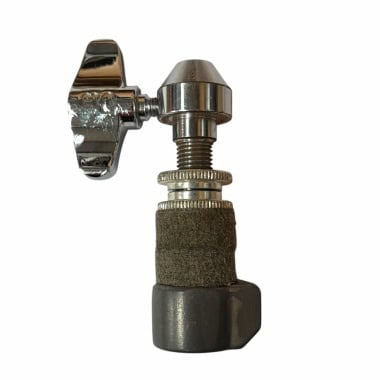 Close-up of DW Standard Hi-hat Clutch for drum hardware.