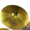 Golden Tama Imperial Star cymbal for drum kit.