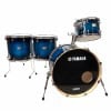 Yamaha Stage Custom 20-inch drum shell pack in deep blue sunburst finish.
