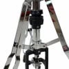 Close-up of Mapex H800 Armory Hi Hat Stand with chrome finish and black adjustment knobs.