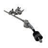 Drum cymbal holder and clamp for drum kit setup.