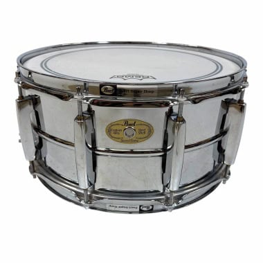 Pearl Sensitine Steel 14x6.5in snare drum for drummers.