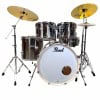 Pearl Export drum kit with cymbals for drumming performances.