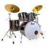 Pearl Export drum kit with cymbals for drumming performances.