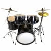 Black Tama Imperial Star drum kit with cymbals and hardware.