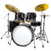 Black Tama Imperial Star drum kit with cymbals and hardware for drumming performances.