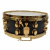 Mapex Black Panther 14x5.5in Maple Snare Drum with gold hardware.