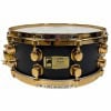 Mapex Black Panther 14x5.5in Maple Snare Drum with gold hardware.