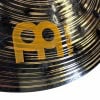 Close-up of Meinl Classics Custom Dark 20in Ride cymbal with logo detail.