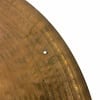 Close-up of Zildjian Edge 18in China cymbal showing surface details and hole.