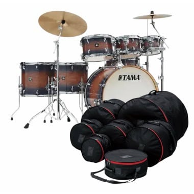 Tama Superstar Classic 22in 7pc shell pack with cymbals and bags.