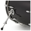 Close-up of Gretsch Renown Maple 22in shell pack in Piano Black.