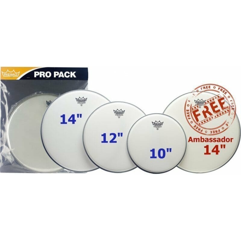 Remo Emperor Coated Fusion Head Pro Pack 4