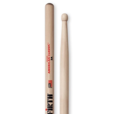Vic Firth 3A – Hickory Wood Tip