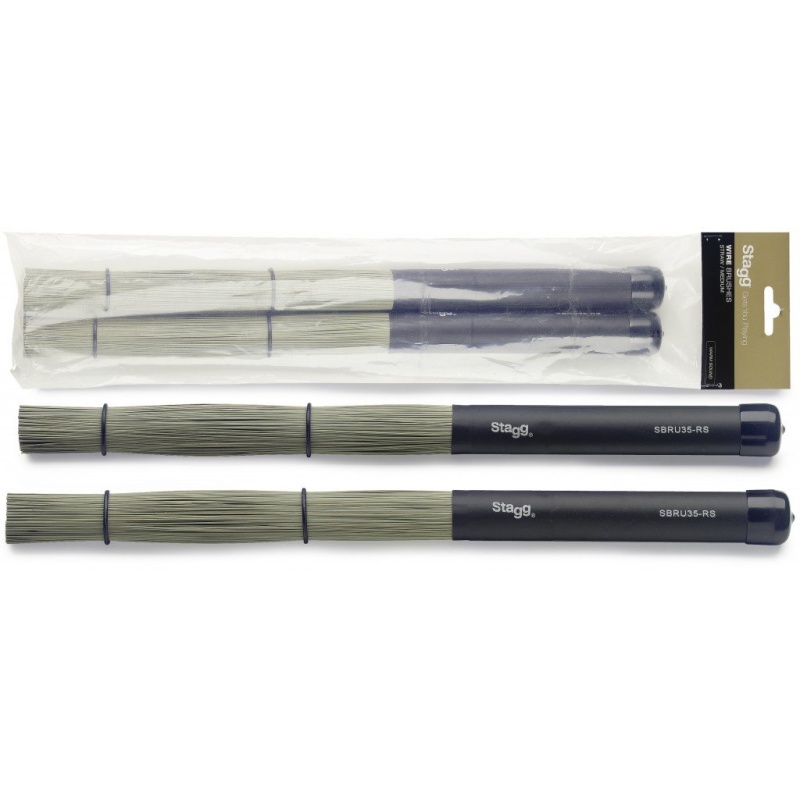 Stagg SBRU35-RS Straw Brushes 3