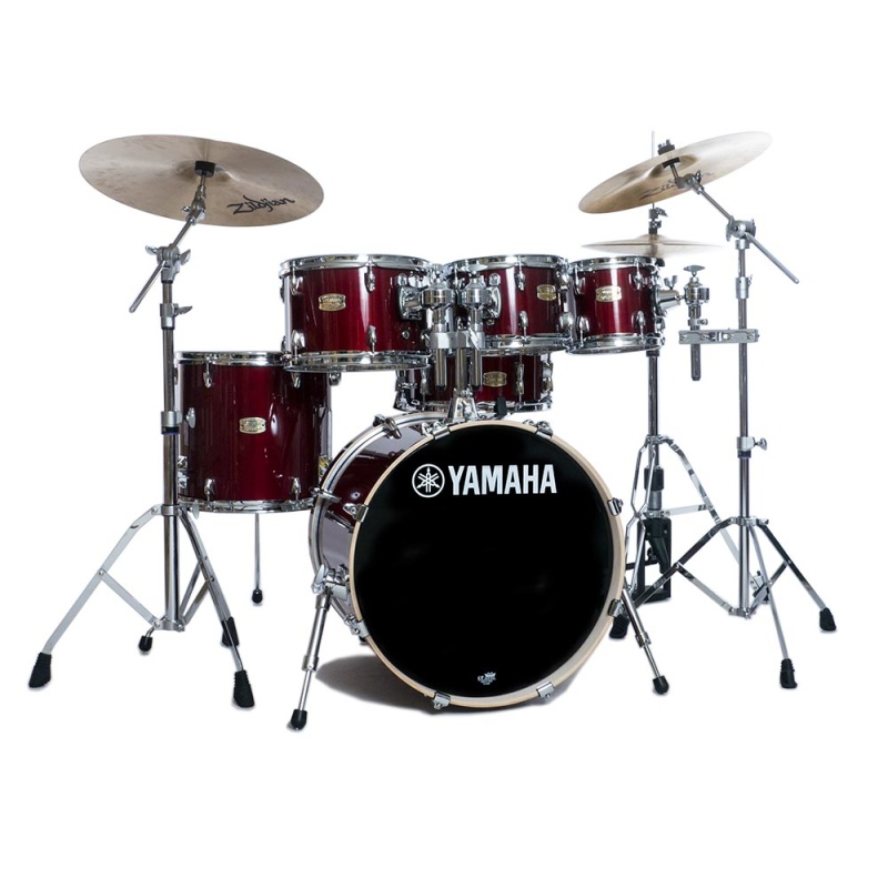 Yamaha Stage Custom Birch 20in 6pc Shell Pack, with 8in Tom – Cranberry Red 4